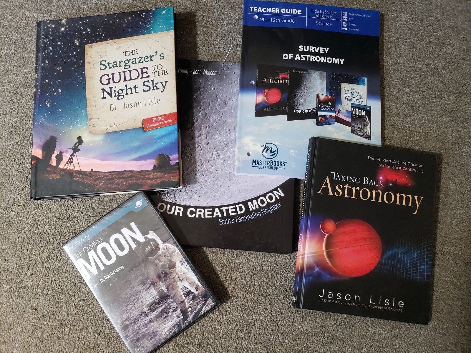 New Master Books SURVEY OF ASTRONOMY Curriculum Pack of 5 Homeschool Grades 9-12