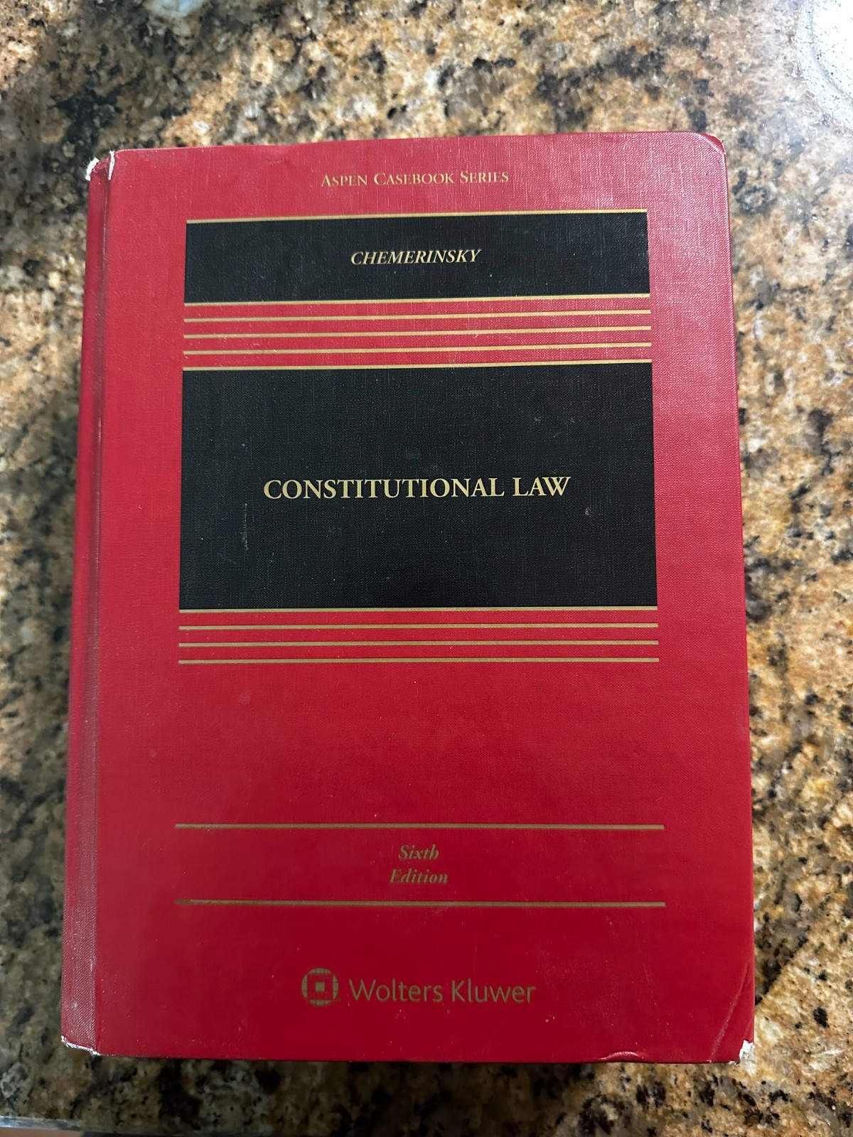 Aspen Casebook Ser.: Constitutional Law by Erwin Chemerinsky (2019, Sixth Ed.)