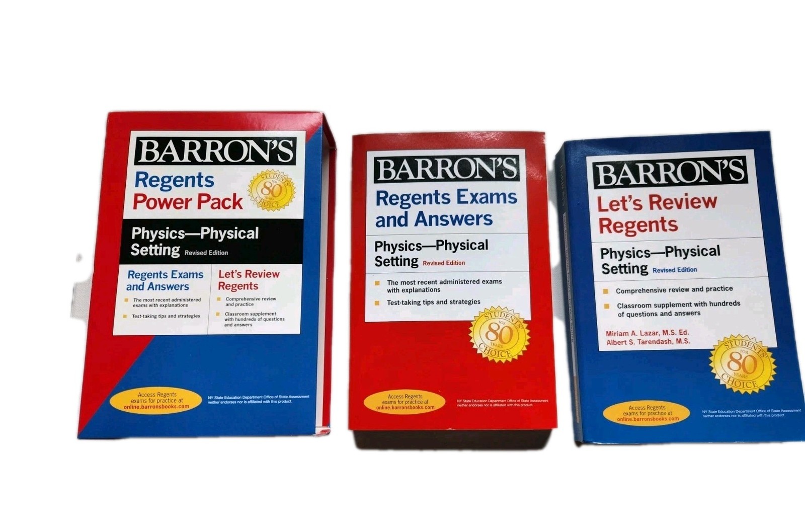 Barron’s Regents PHYSICS NY Ser.: Regents Setting Power Pack BOX SET