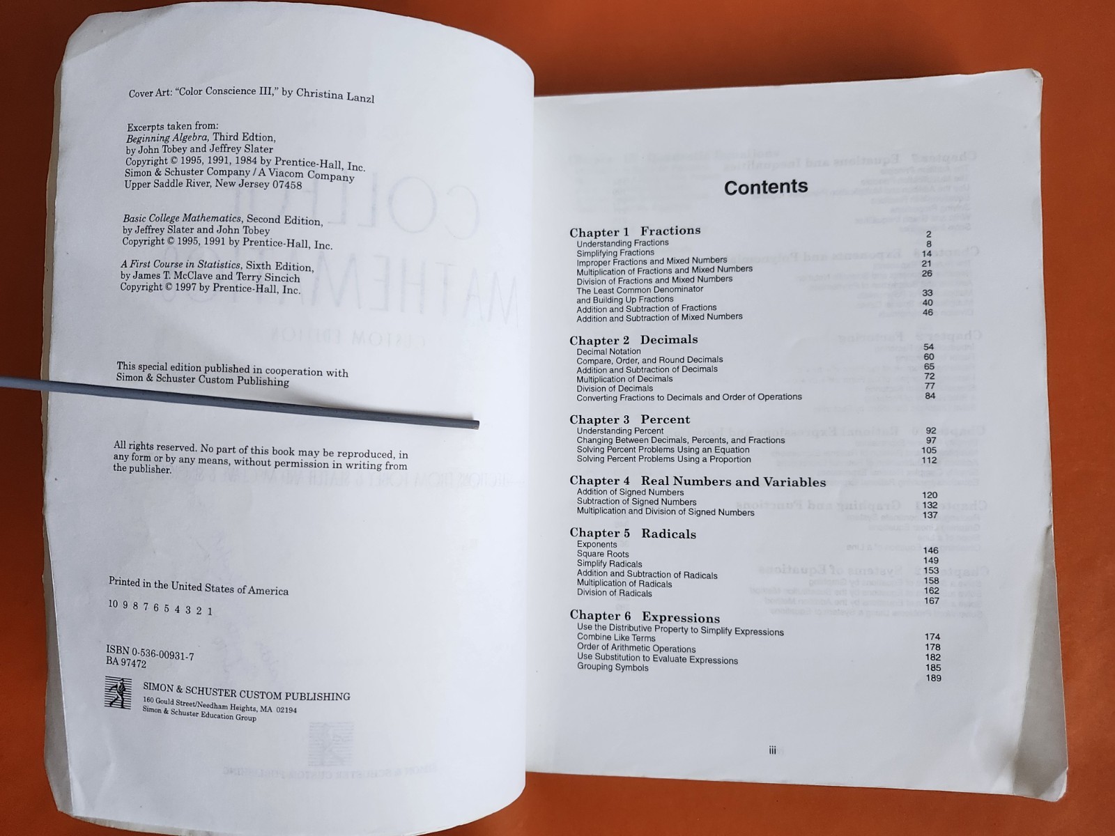 COLLEGE MATHEMATICS custom Edition. Soft Cover Book