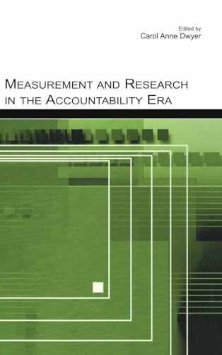 Measurement and Research in the – Hardcover, by Dwyer Carol Anne – Very Good
