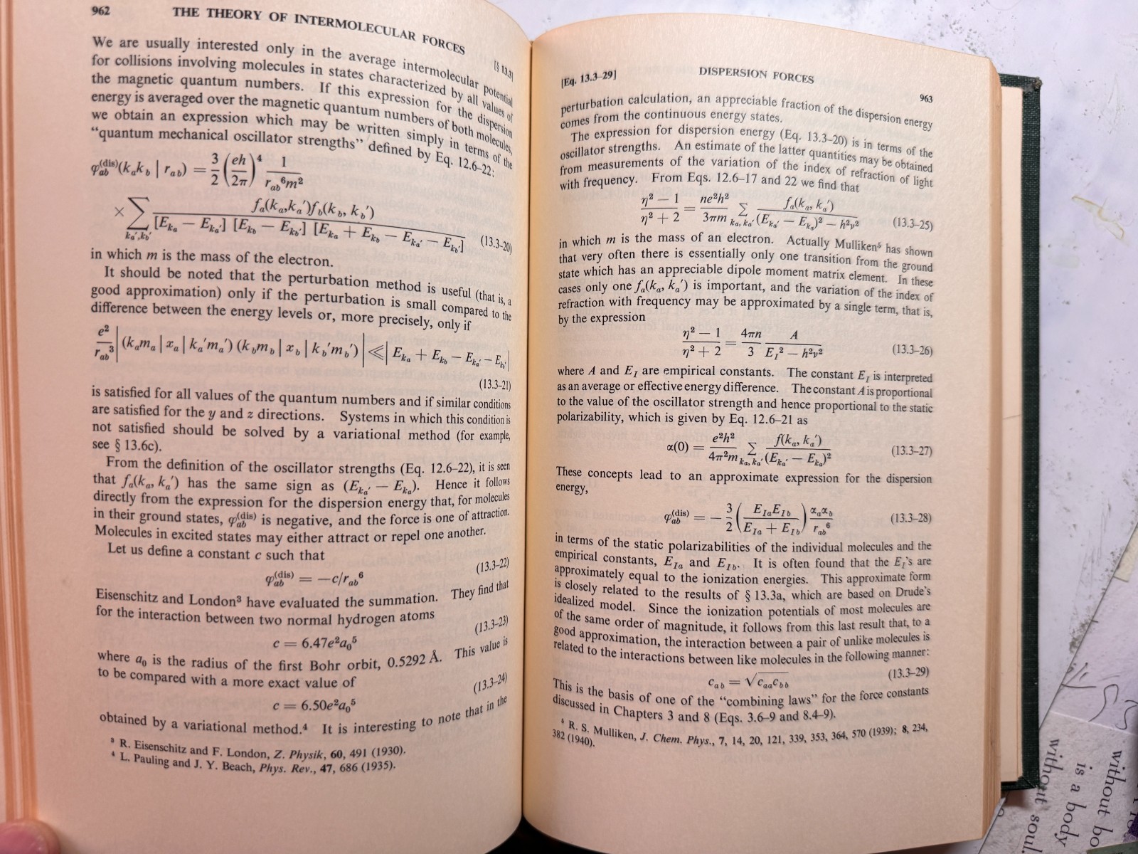 Molecular Theory of Gases & Liquids, Hirschfelder, Curtiss & Bird, Hardcover