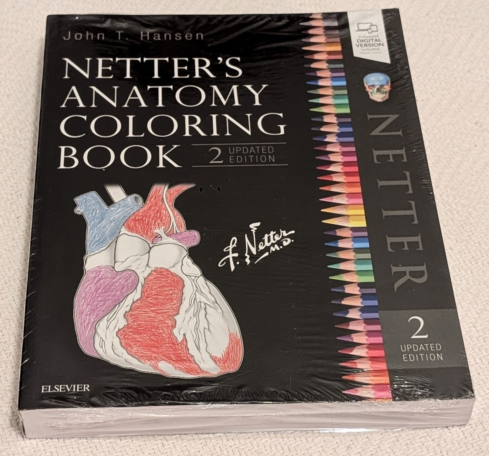 John T. Hansen – NETTER’S ANATOMY COLORING BOOK 2 – Updated Edition 2018 sealed