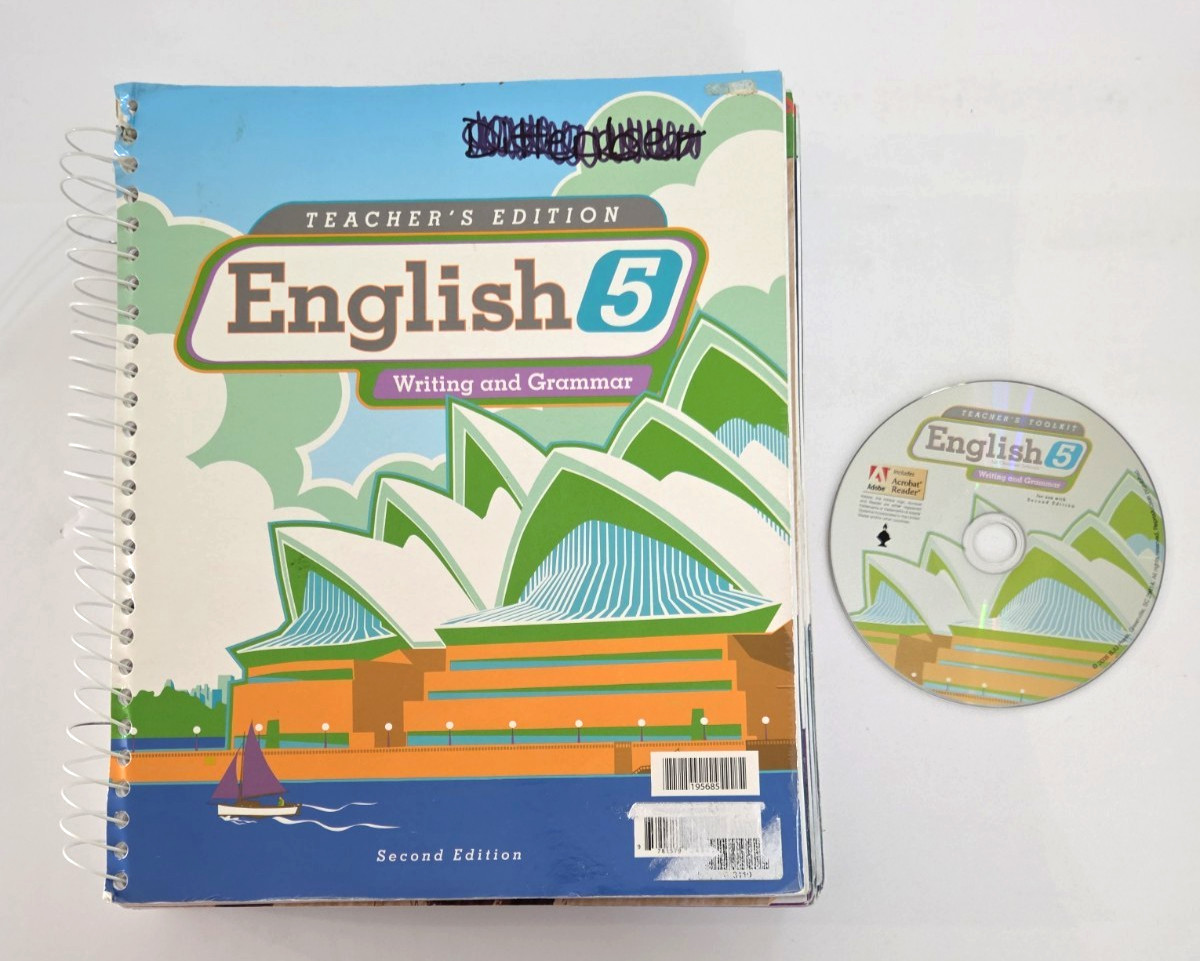 BJU Press English 5 Writing & Grammar, 2nd ed. Teacher’s Edition& Toolkit CD-ROM