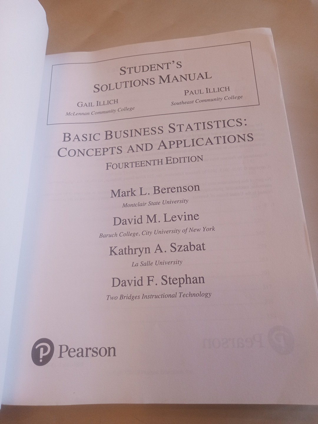 Student Solutions Manual for Basic Business Statistics : Concepts and…
