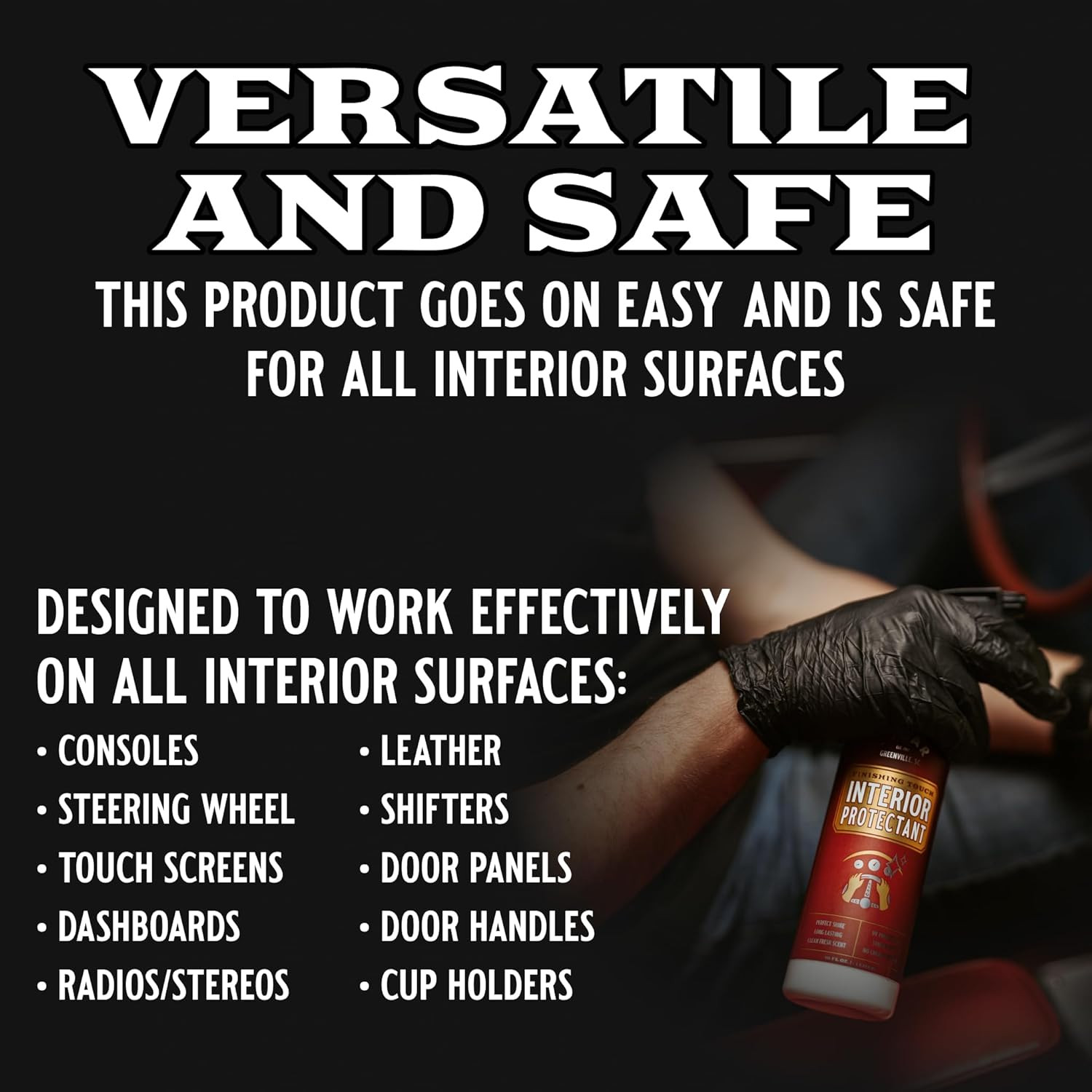 SOCAR Finishing Touch Interior Protectant – 16 Fl Oz, Professional Grade Dressin