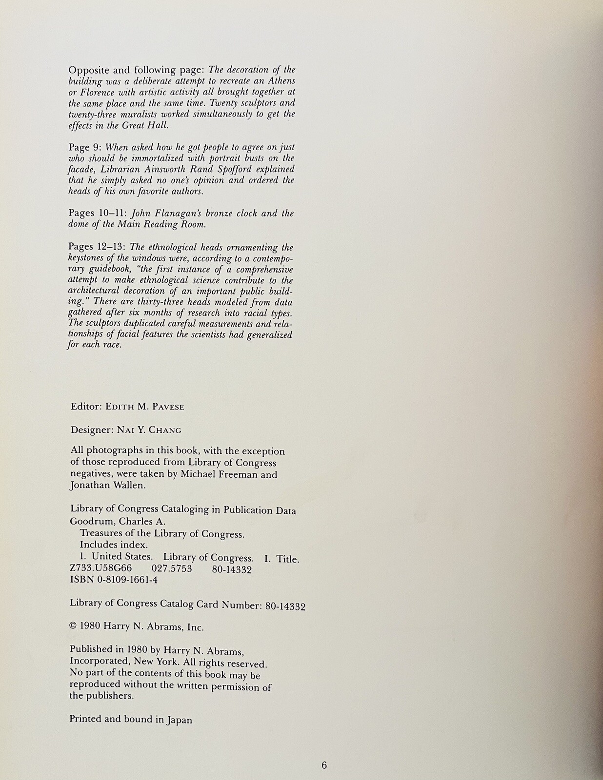📚 TREASURES OF THE LIBRARY OF CONGRESS – Goodrum – First Ed. 1st