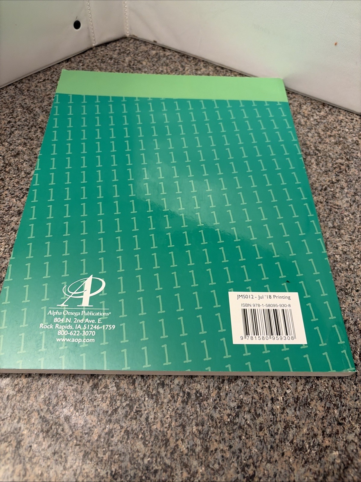 Horizons Mathematics 1, Book 2 by Alpha Omega Publishing (1998, Paperback) Clean