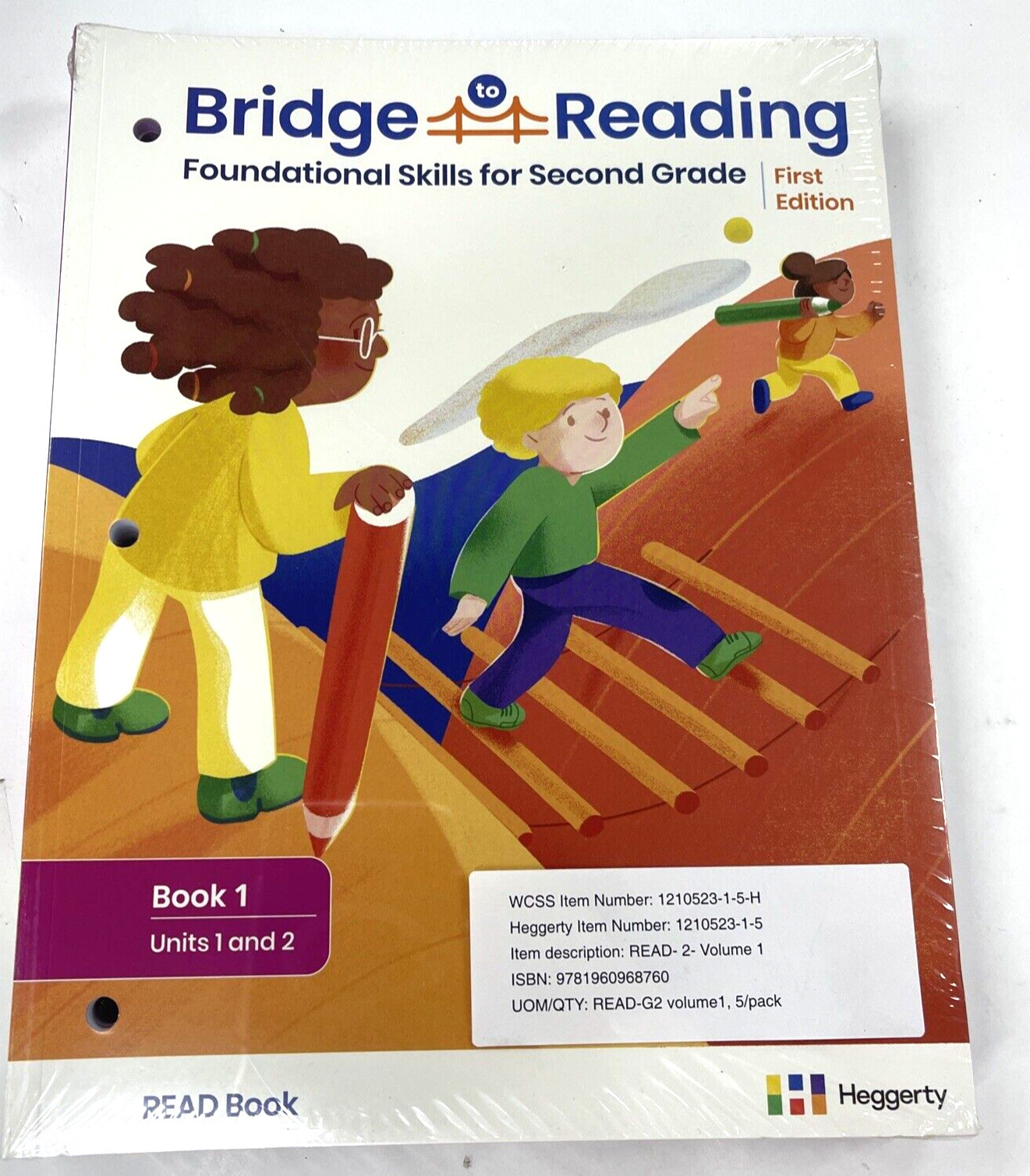 5 Copies of Heggerty Bridge to Reading 2nd Grade Read Book 1 – Units 1 &2