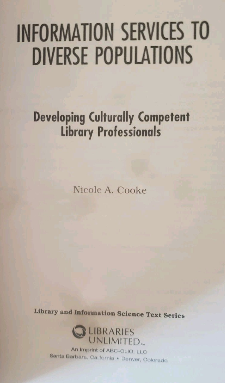 Library and Information Science Text Ser.: Information Services to Diverse…