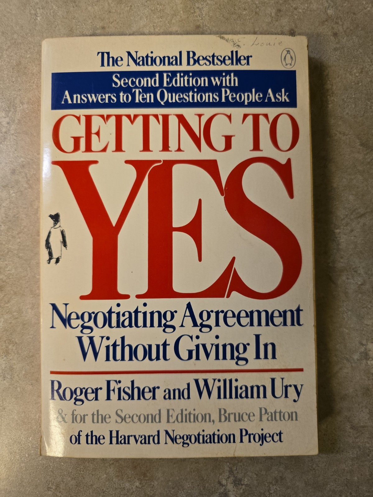 Getting to YES 2nd Edition Roger Fisher William Ury Negotiation Conflict Resolut