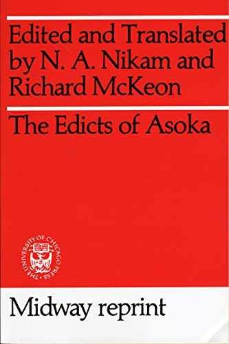 Edicts of Asoka (Midway Reprint Series) – Paperback, by Nikam N. A.; – Very Good
