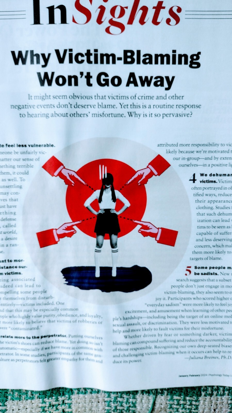 PSYCHOLOGY TODAY BURNOUT HOW TO BEAT STRESS JANUARY/ FEBRUARY 2024