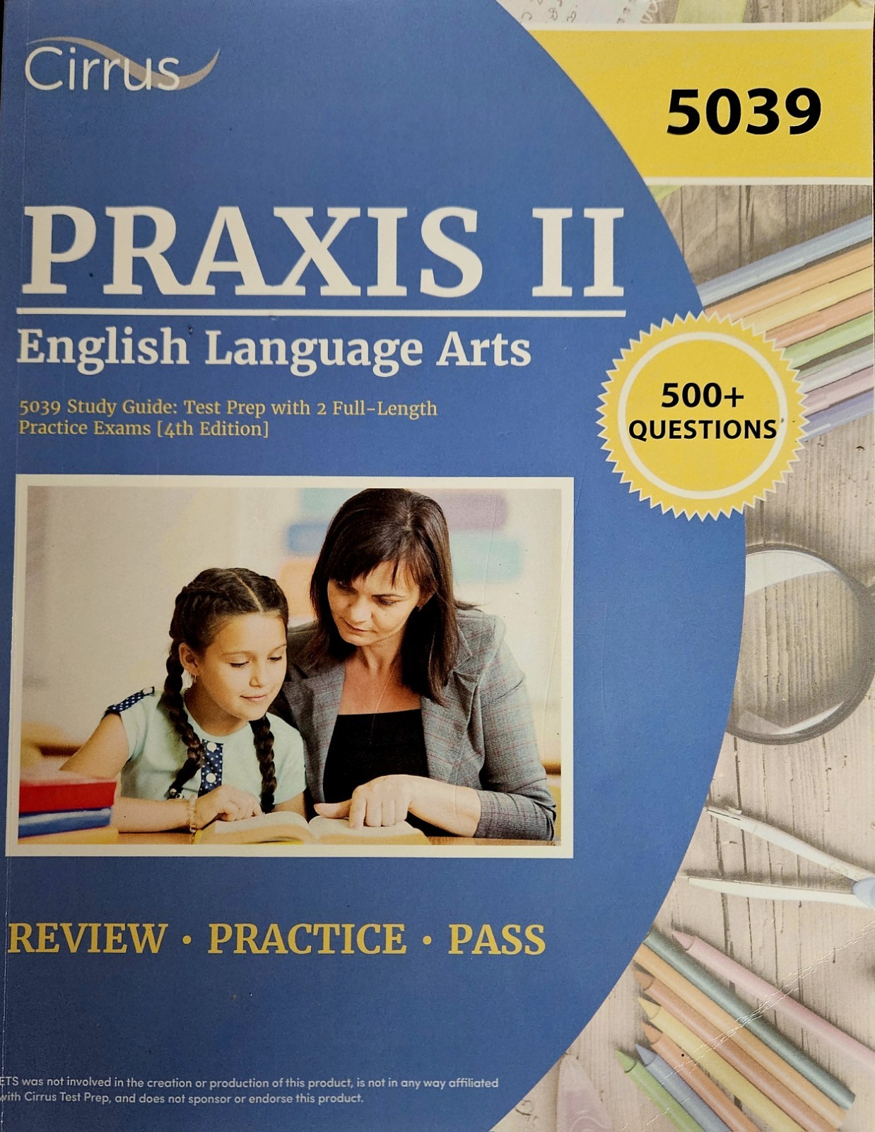 Praxis II English Language Arts 5039 Study Guide Test Prep w/ 2 Practice Exams