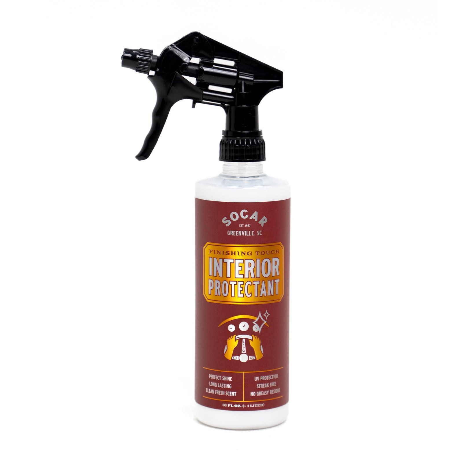 SOCAR Finishing Touch Interior Protectant – 16 fl oz, Professional Grade Dres…