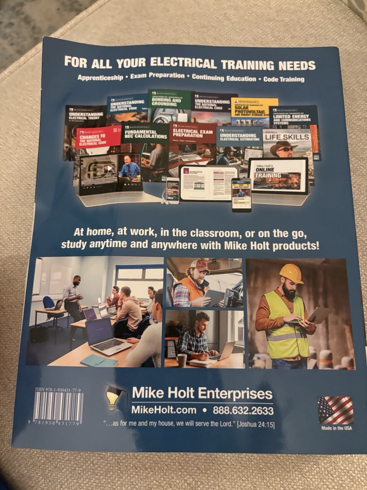 Mike Holt’s Understanding the NEC, VOL 1 Textbook (Art 90-480), 2023 NEC Unused