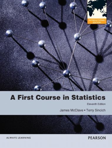 First Course in Statistics by Terry Sincich and James T. McClave (CD-ROM /…