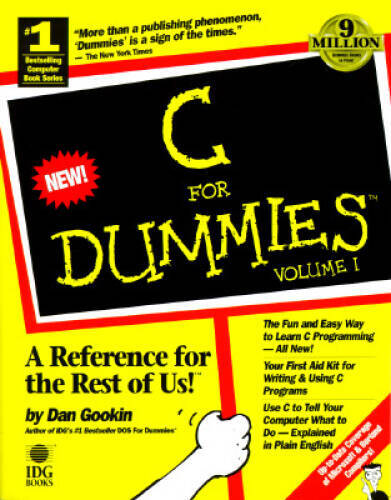 C for Dummies, Volume 1 – Paperback By Gookin, Dan – VERY GOOD