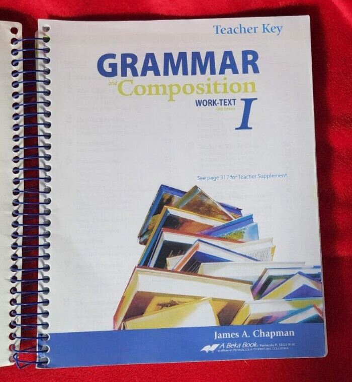 Abeka A Beka Book GRAMMAR & COMPOSITION I Fifth Ed TEACHER KEY Spiral 13884301