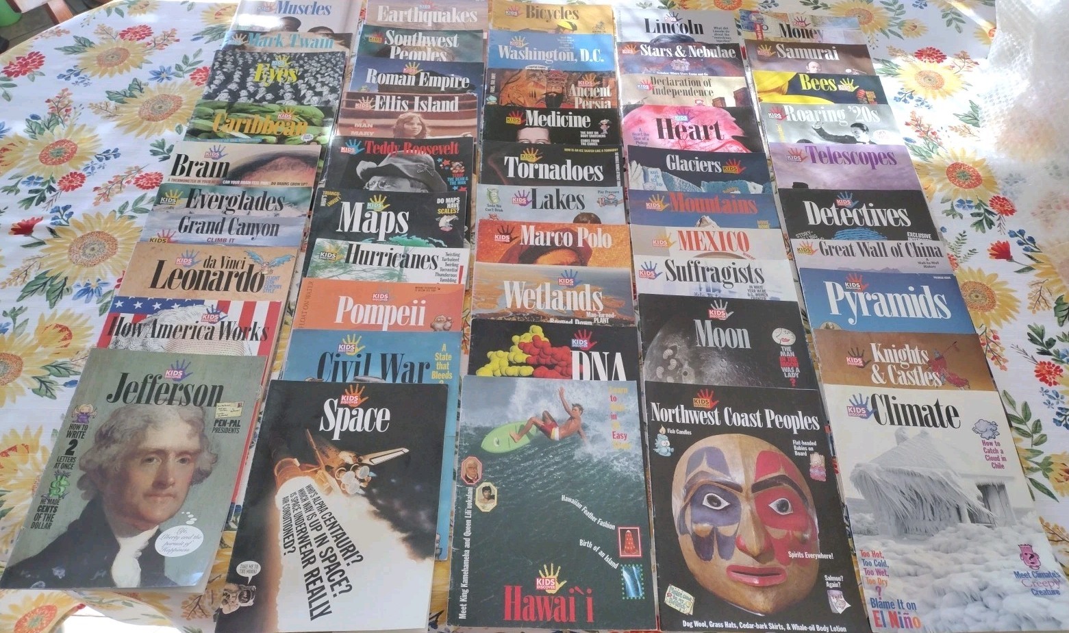 Lot Of 50 Different KIDS DISCOVER Magazine History Biography Science Homeschool