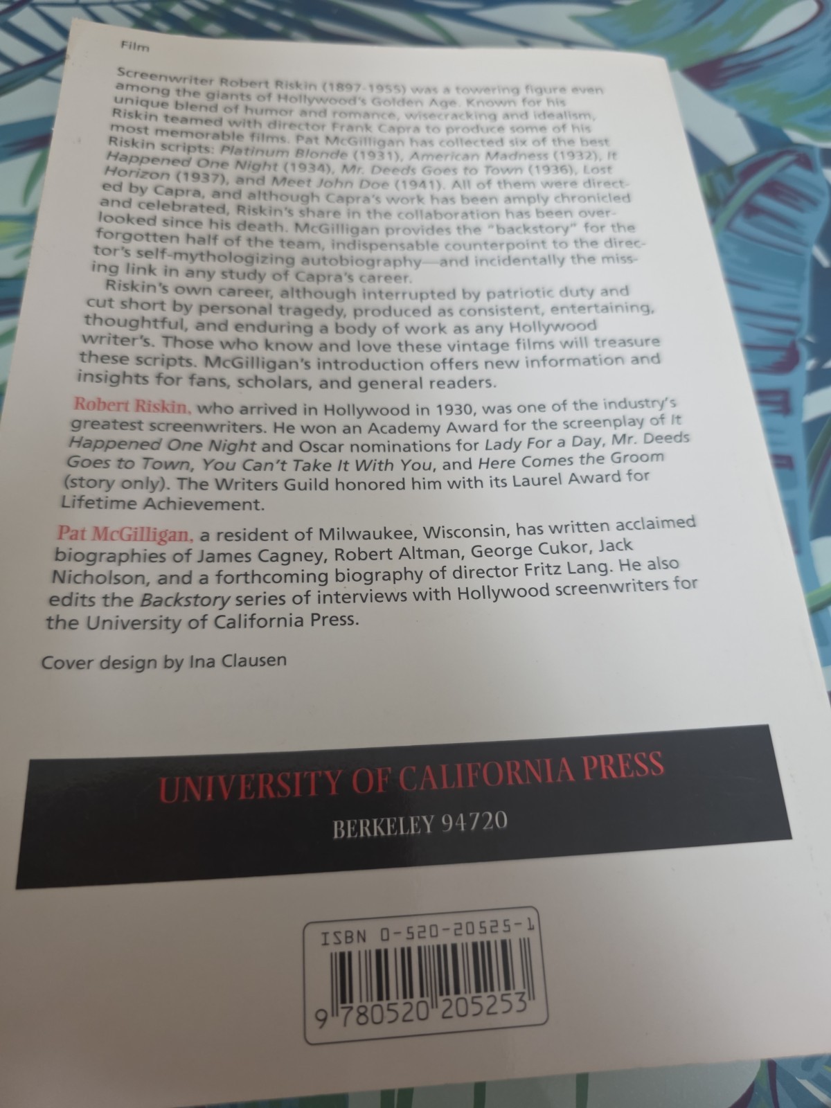 Robert Riskin Six Screenplays trade pb
