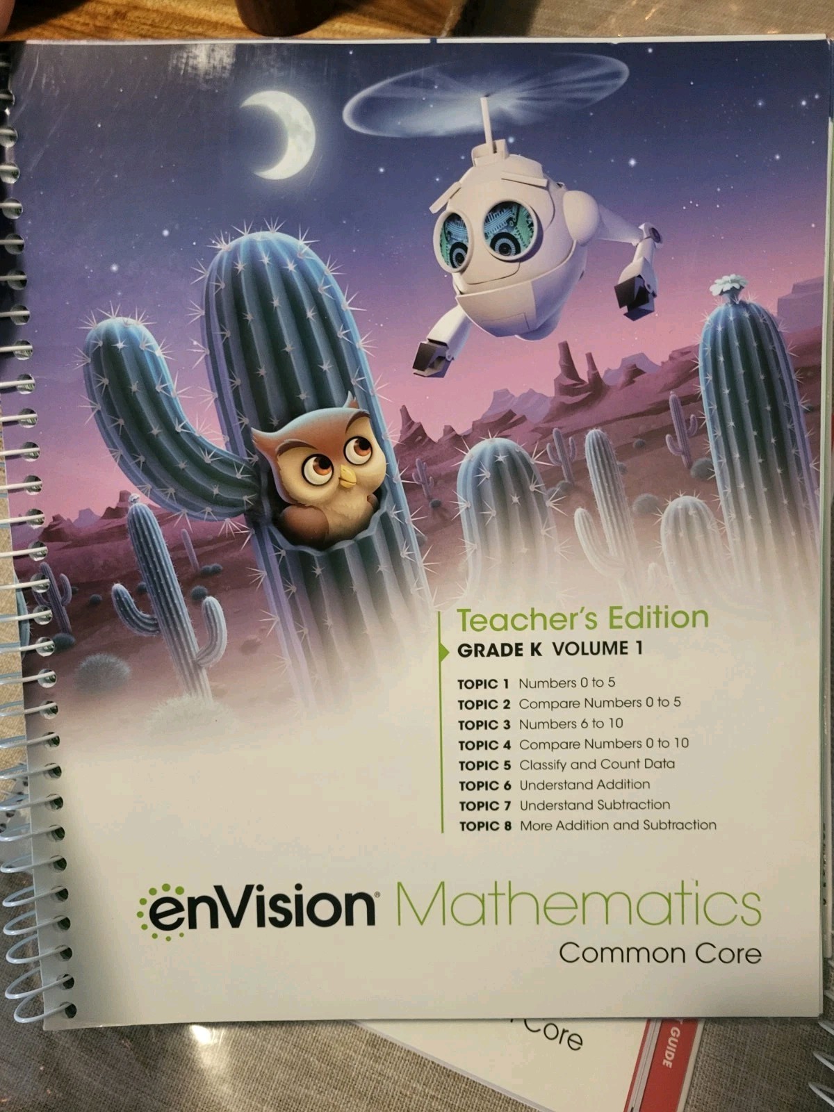 enVision Math Common Core Teachers Edition Grade K Lot With Workbooks