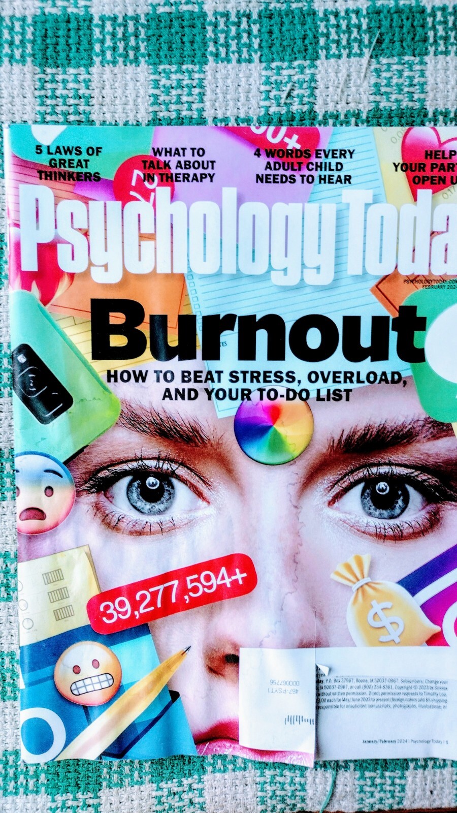 PSYCHOLOGY TODAY BURNOUT HOW TO BEAT STRESS JANUARY/ FEBRUARY 2024