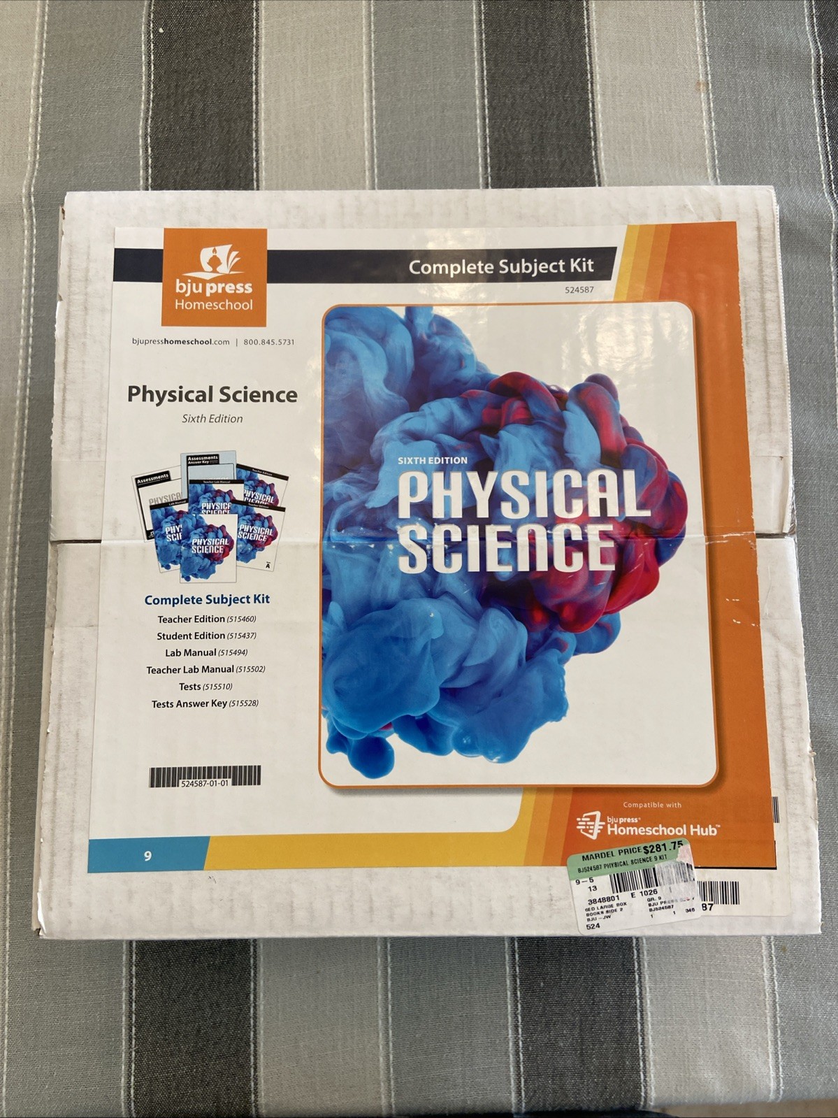 NEW BJU 9th grade 9 PHYSICAL SCIENCE Complete Subject Kit 6th ed CURRENT Box Set