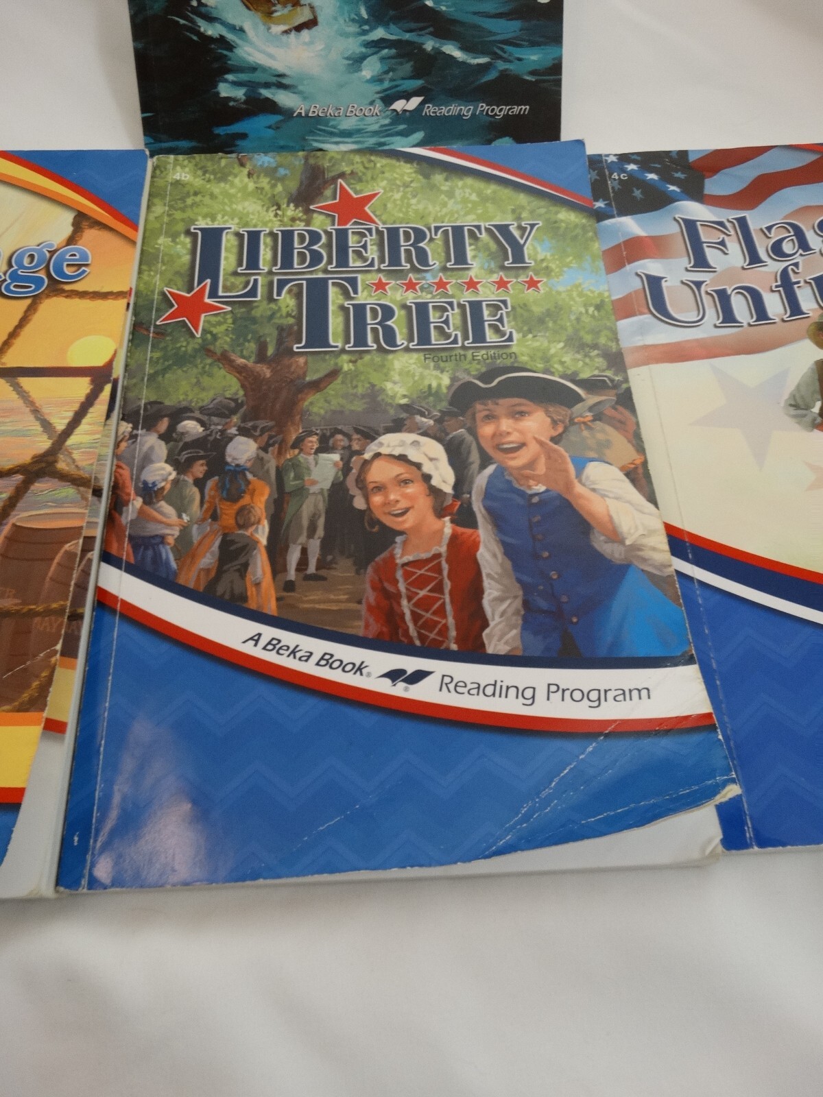 Abeka 4th grade A Beka Book Reading Program lot of 4 Books A B C Novel