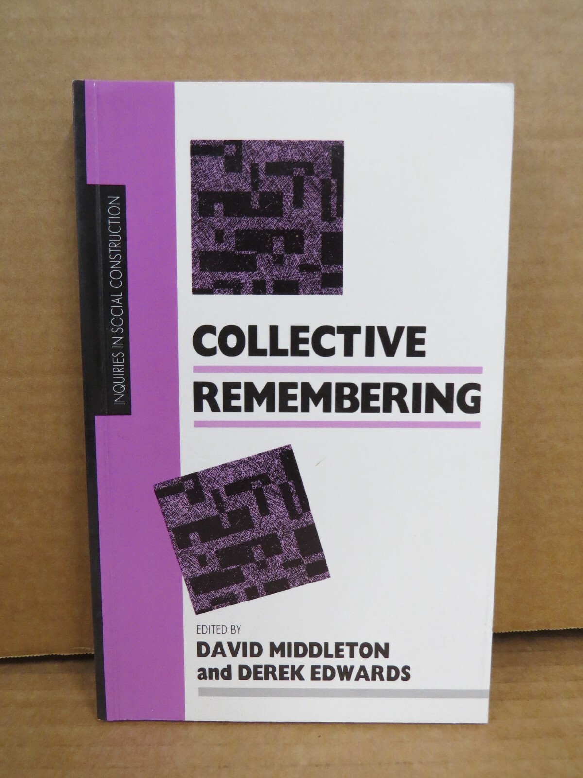 Collective Remembering David Middleton 1990 PB Social Psychology Cultural Memory