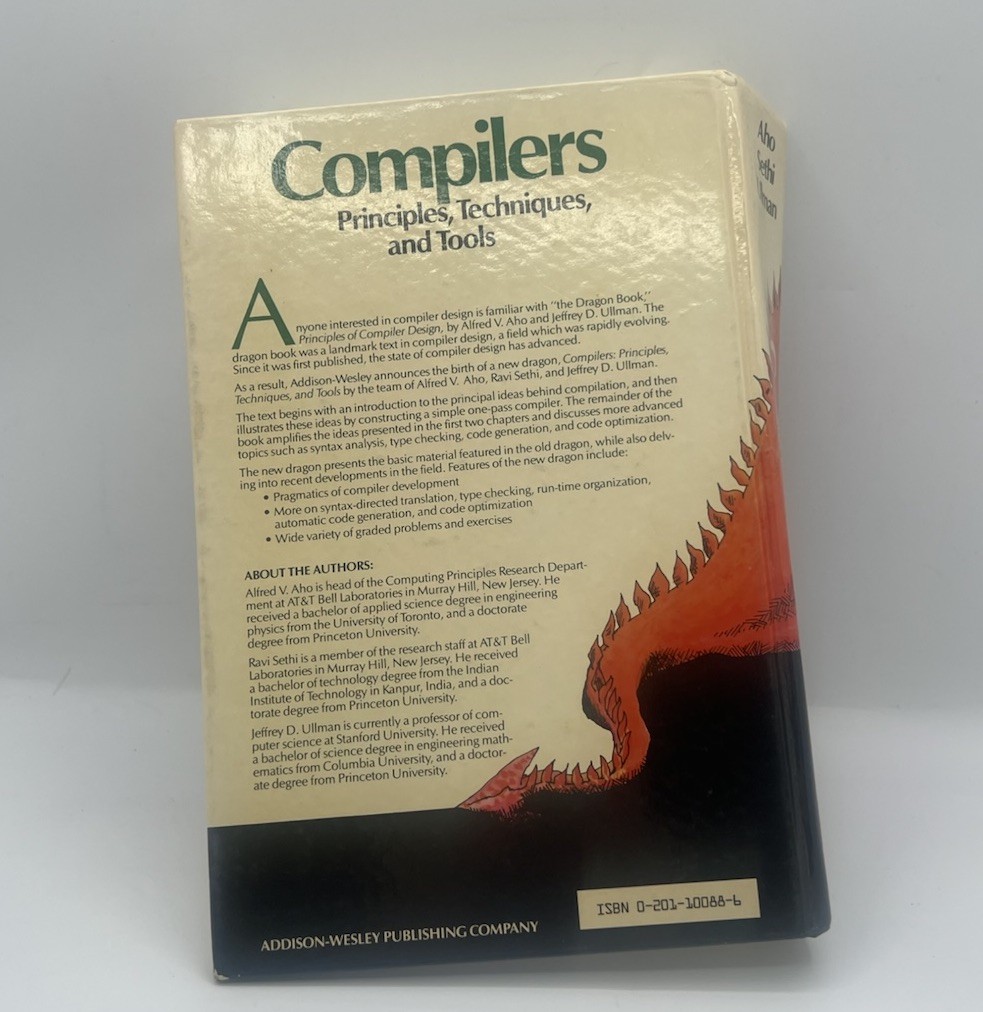 Compilers: Principles, Techniques, and Tools HD Book Aho, Alfred, Sethi 1st Edit