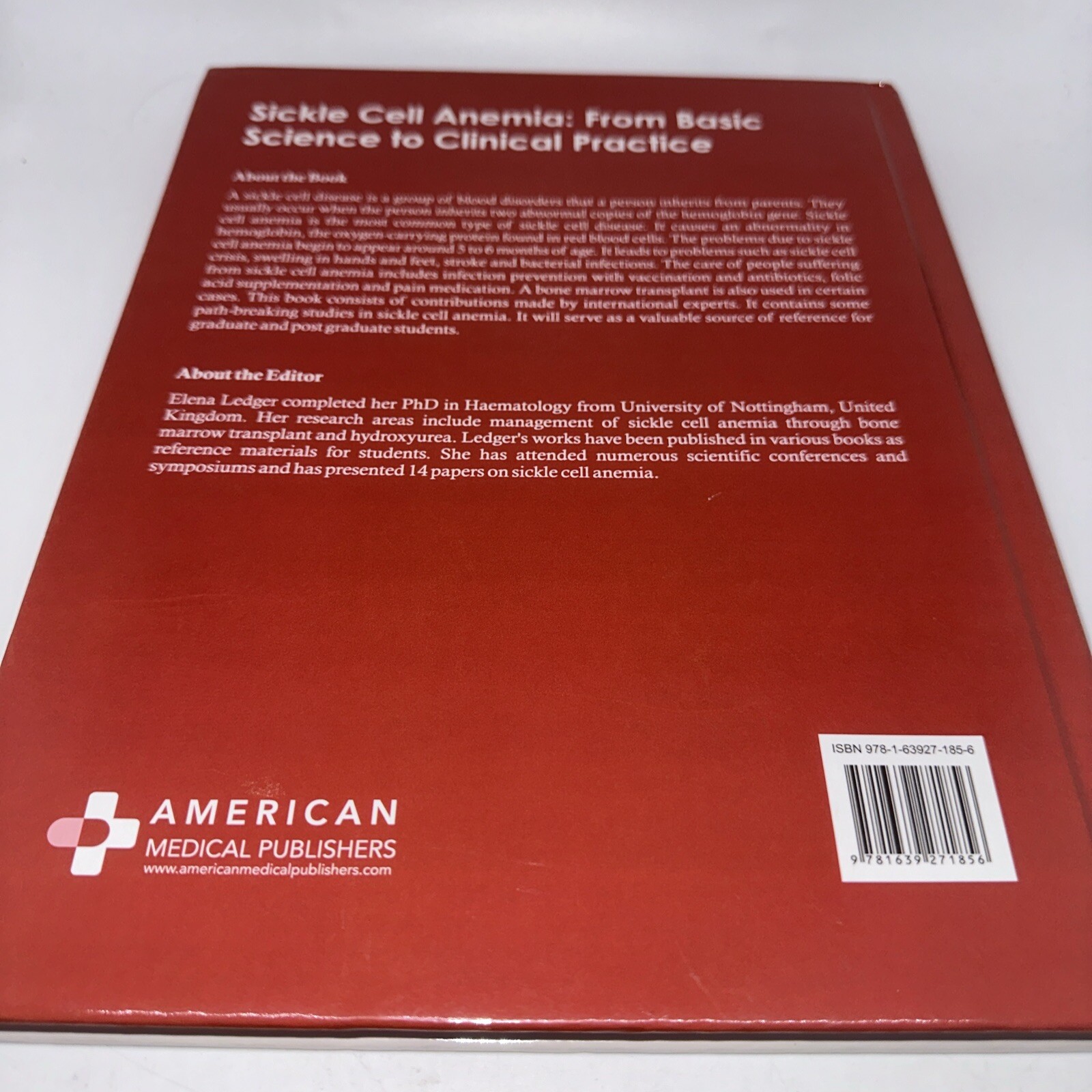 Sickle Cell Anemia: From Basic Science to Clinical Practice Hardback