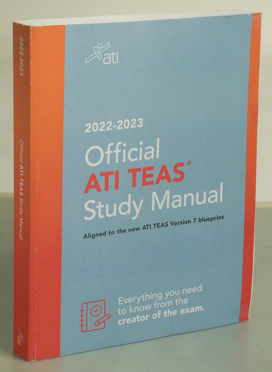 Official ATI TEAS Study Manual 2022-2023 Softcover Book