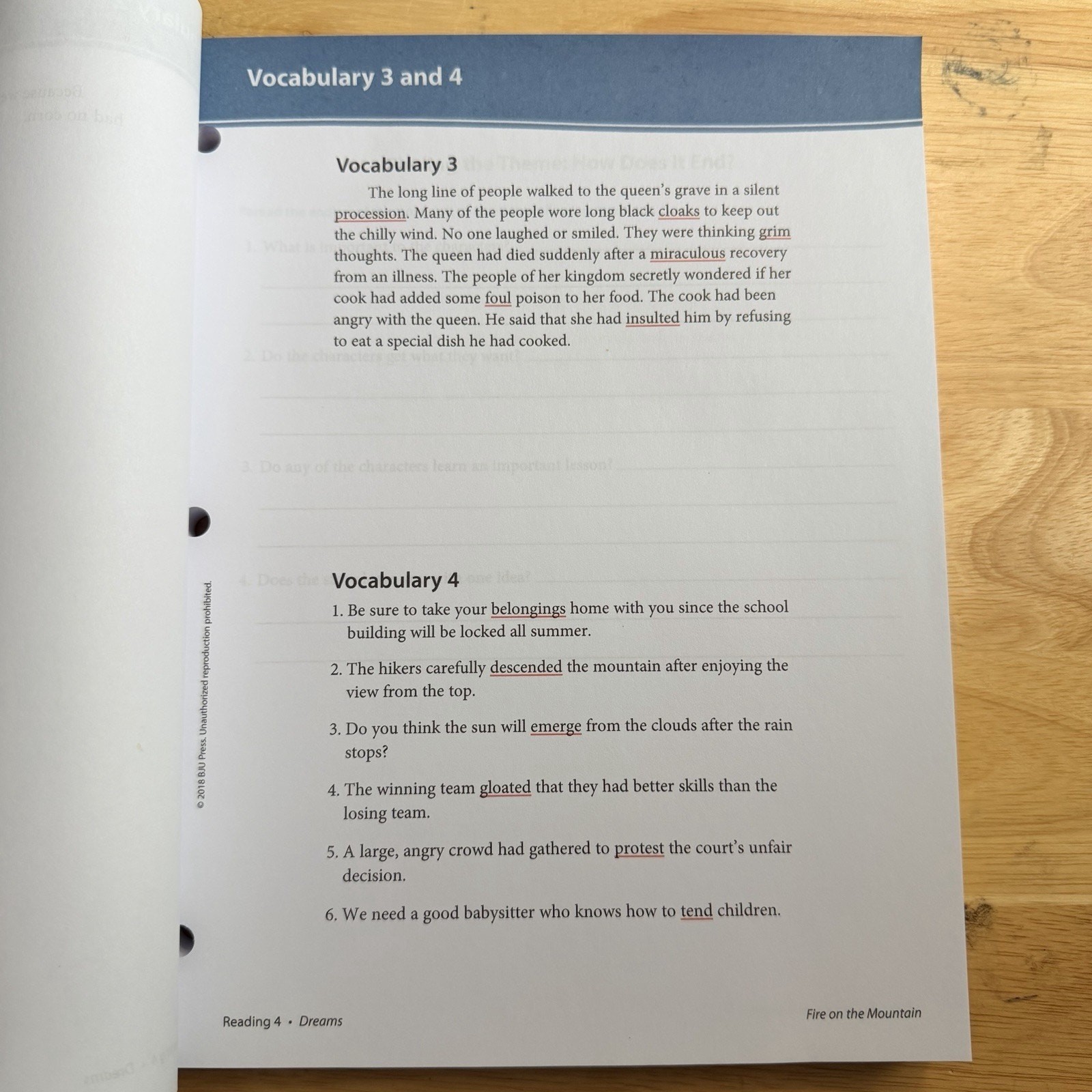 BJU Press Bob Jones University Reading 4 Voyages Student Text Teacher Resources
