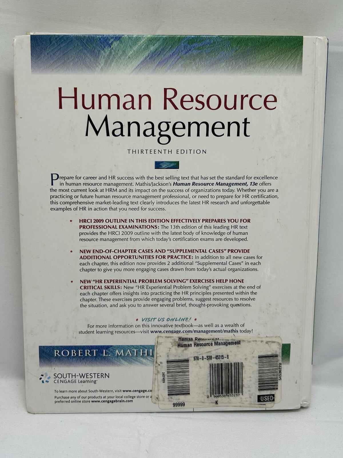 Human Resource Management – 13th Edition By Robert L. Mathis & John H. Jackson