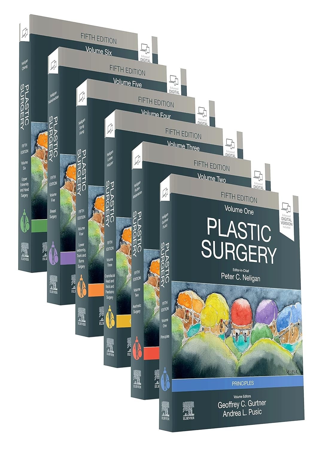 PLASTIC SURGERY WITH ACCESS CODE 6 VOL SET 5ED (HB 2024) Hardcover