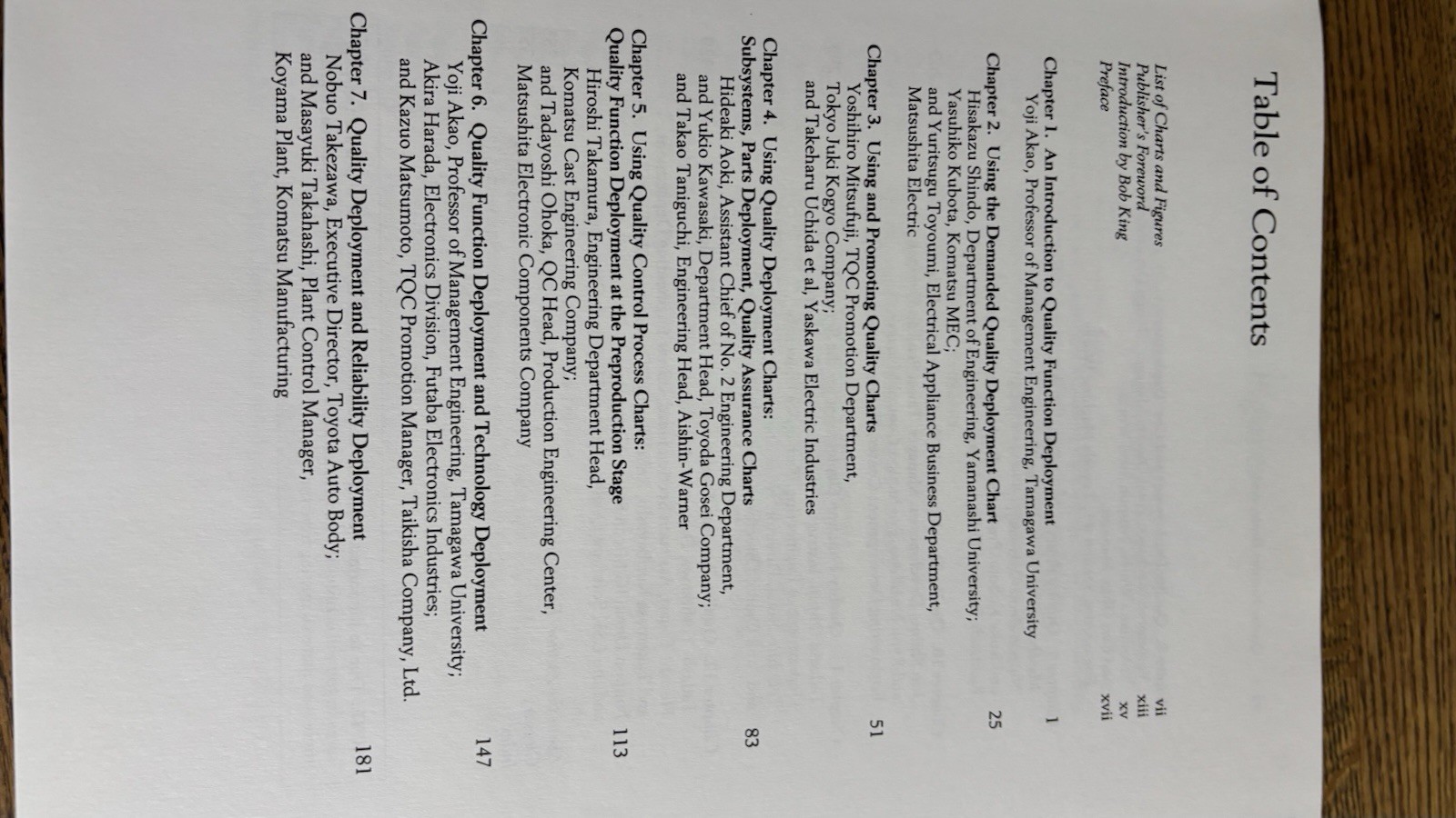 Quality Function Deployment Integrating Customer Requirements Into Product, 1990