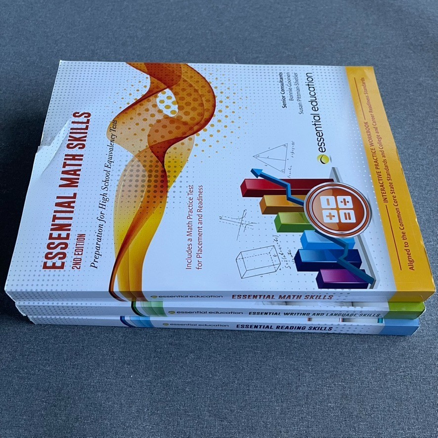 Essential Reading Skills, Preparation for High School Equivalency Tests Lot Of 3