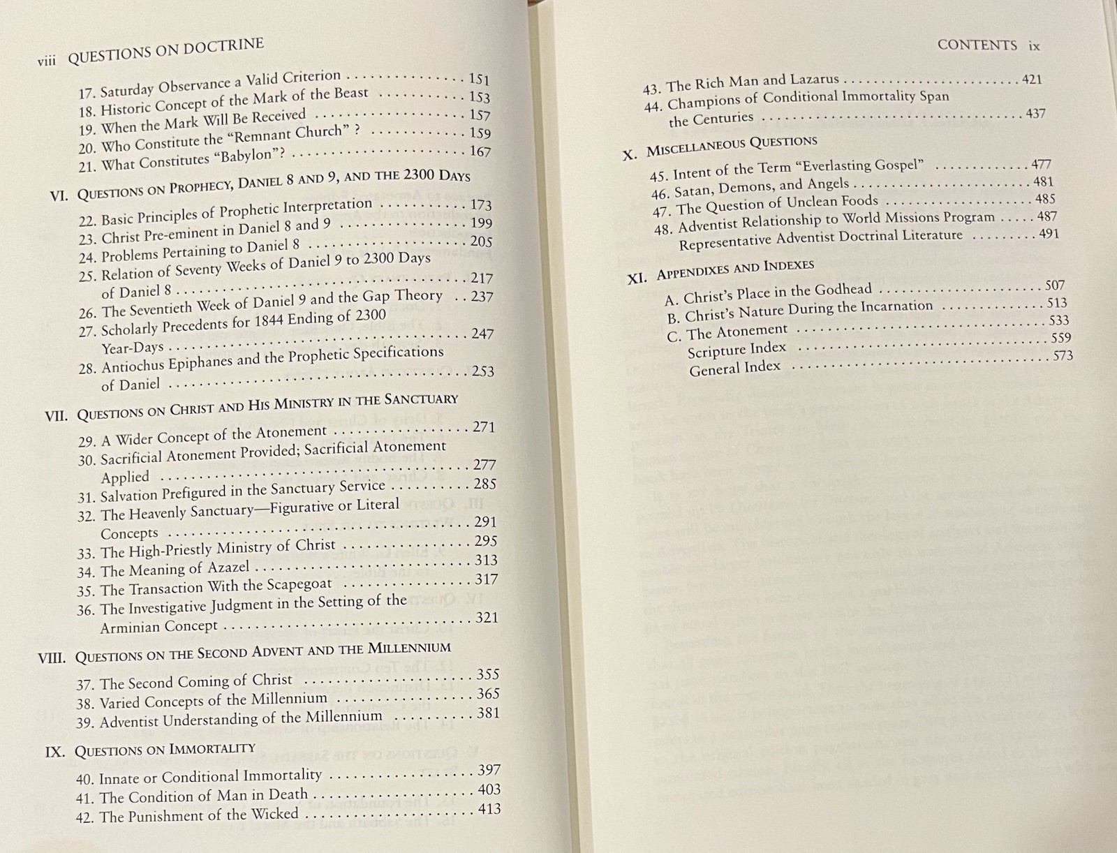 Adventist Classic Library: Questions on Doctrine Annotated Rare Nice binding