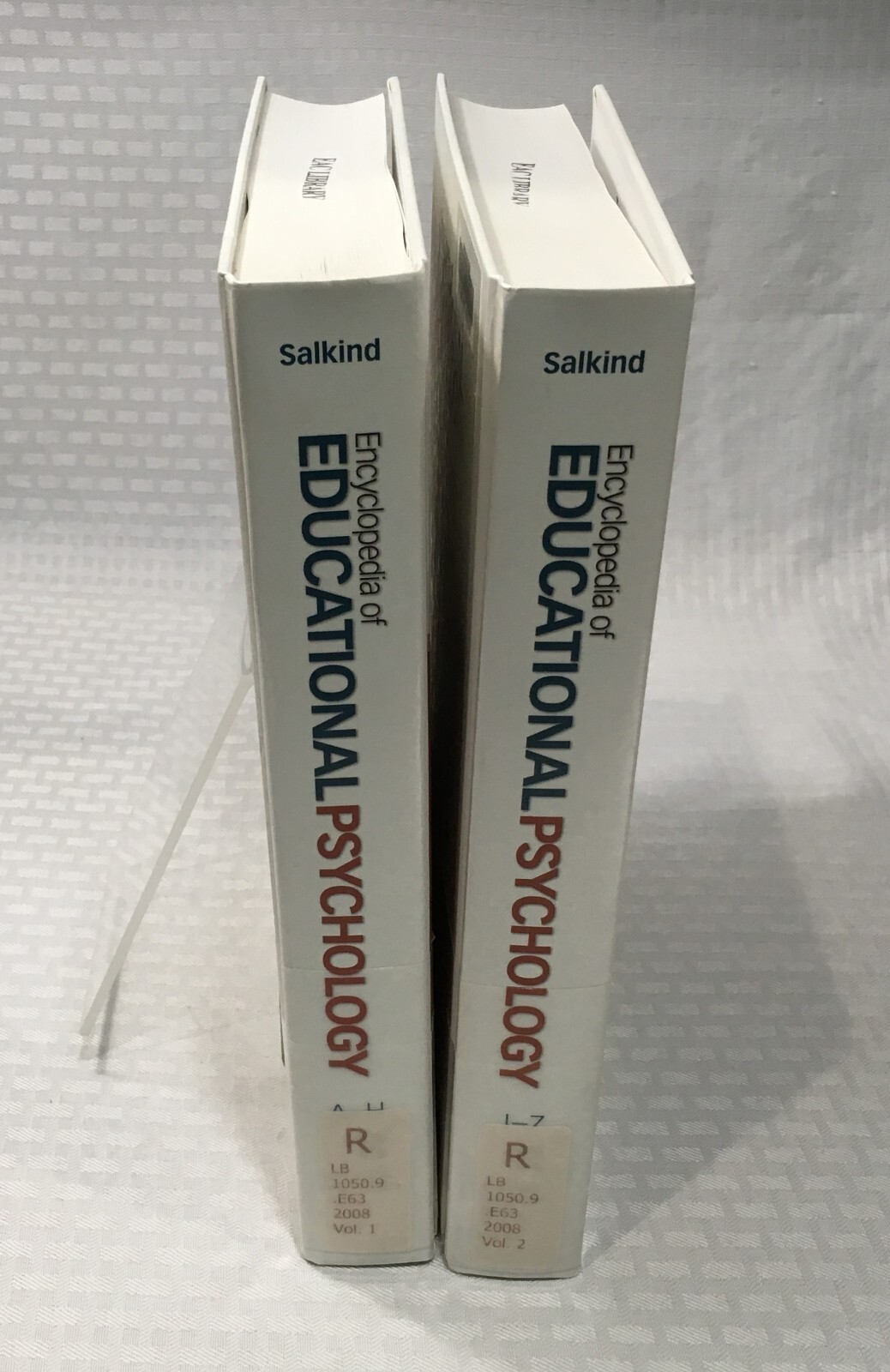 ENCYCLOPEDIA OF EDUCATIONAL PSYCHOLOGY / 2 VOL. SET / NEIL J SALKIND / HC
