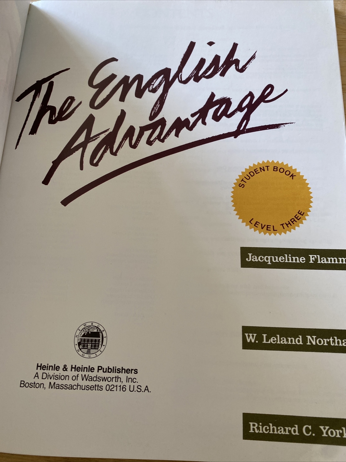 The English Advantage Level 3: Student’s Book, Jacqueline Flamm, Homeschool