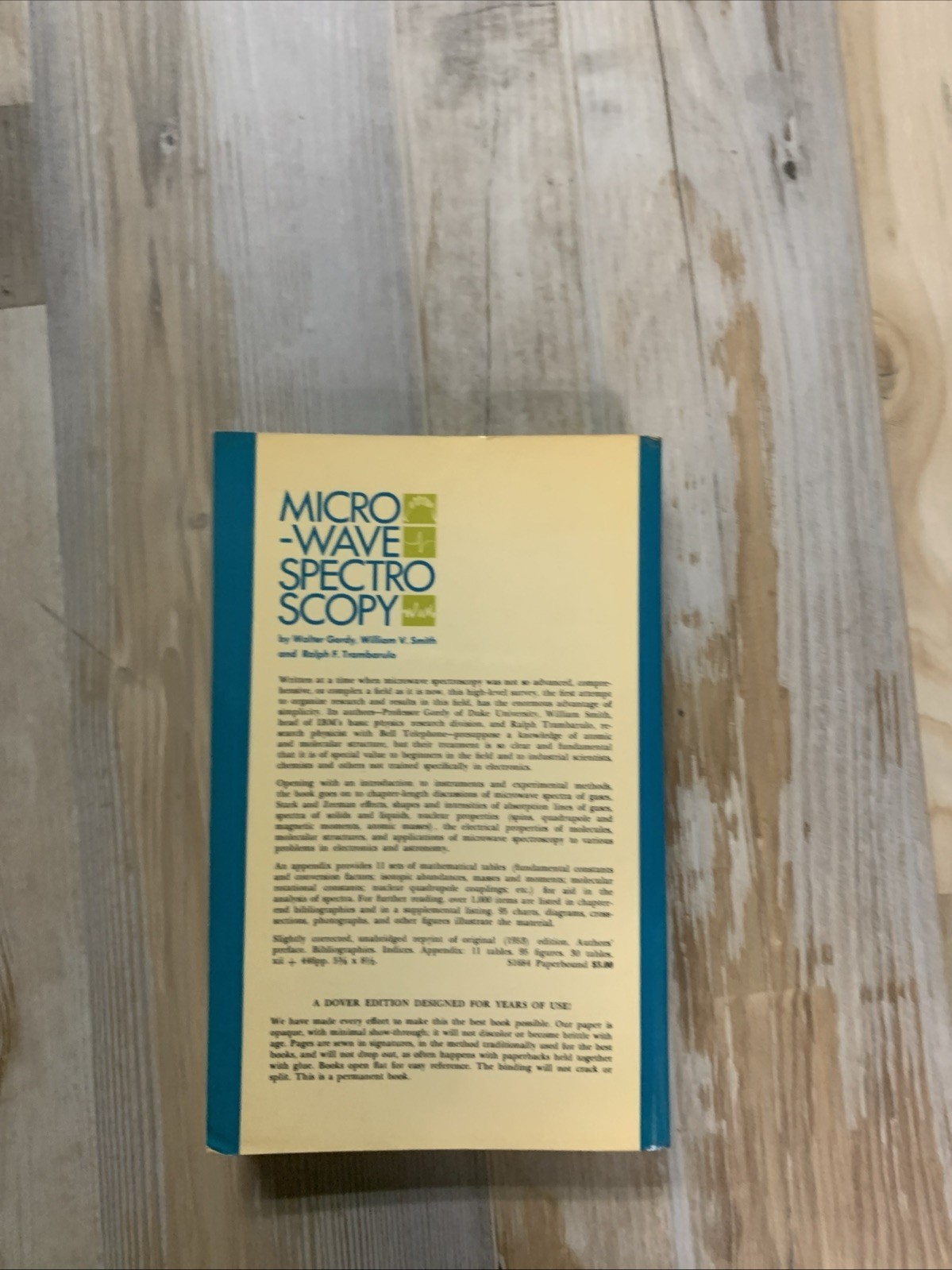 Microwave Spectroscopy—Walter Gordy (Trade Paperback)