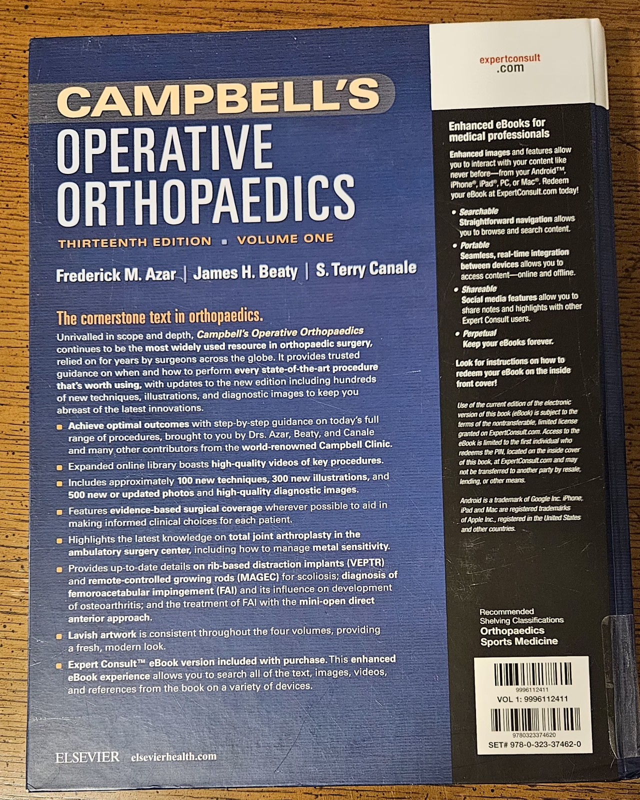 Campbell’s Operative Orthopaedics, 4-Volume Set by S. Terry Canale, James H….