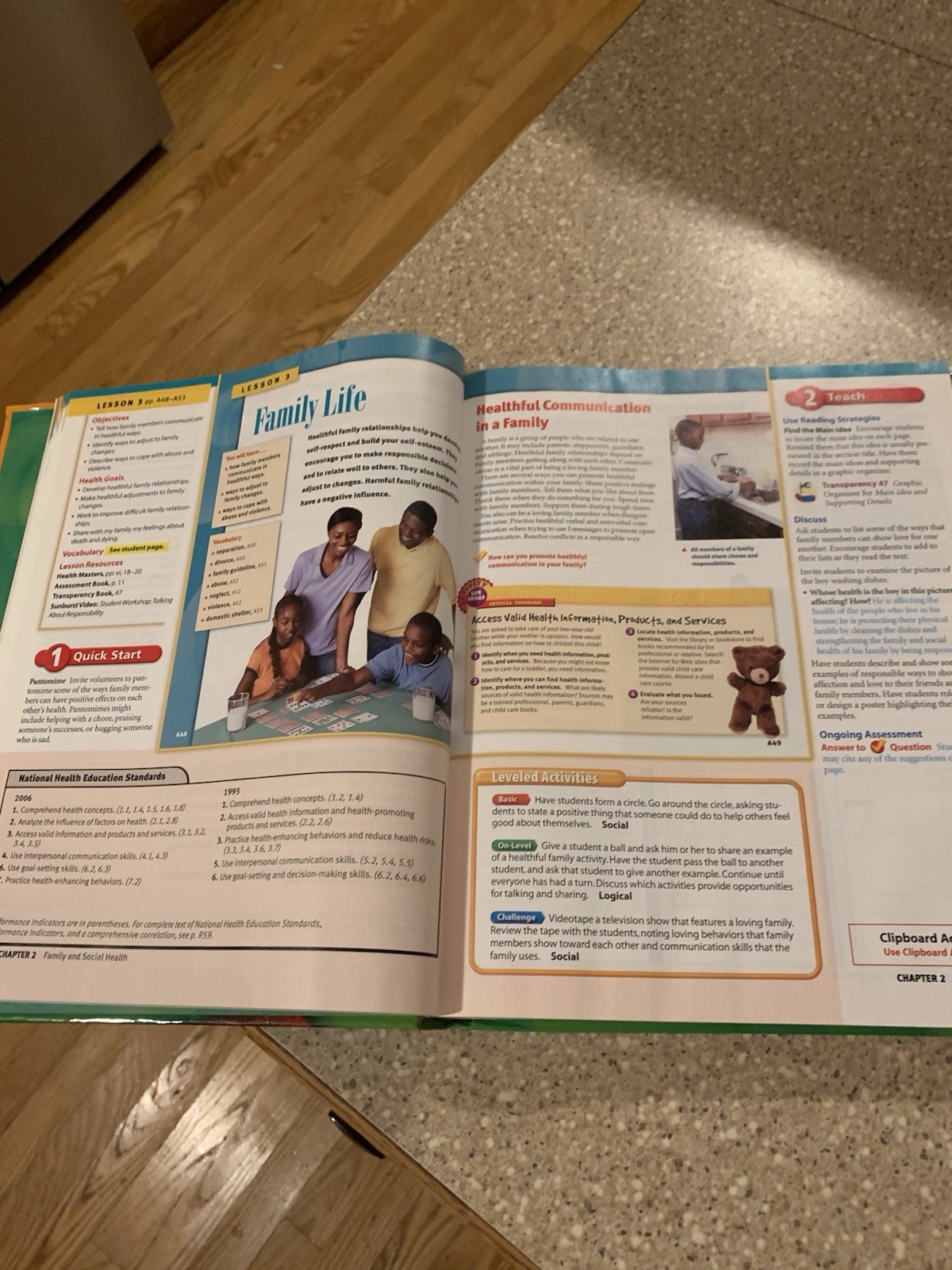 Teacher’s Edition – Macmillan McGraw Hill Grade 6- Health and Wellness 2008