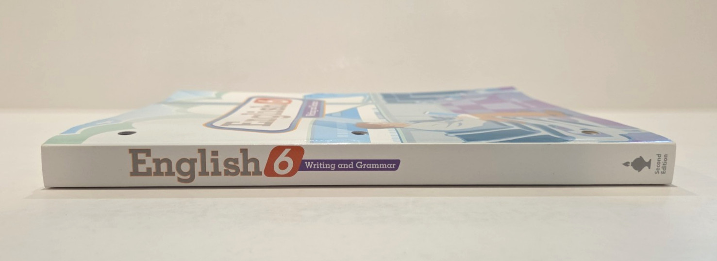 BJU Press ENGLISH 6 Writing & Grammar:Handouts, Vid & Workbook(writing 25 pages)
