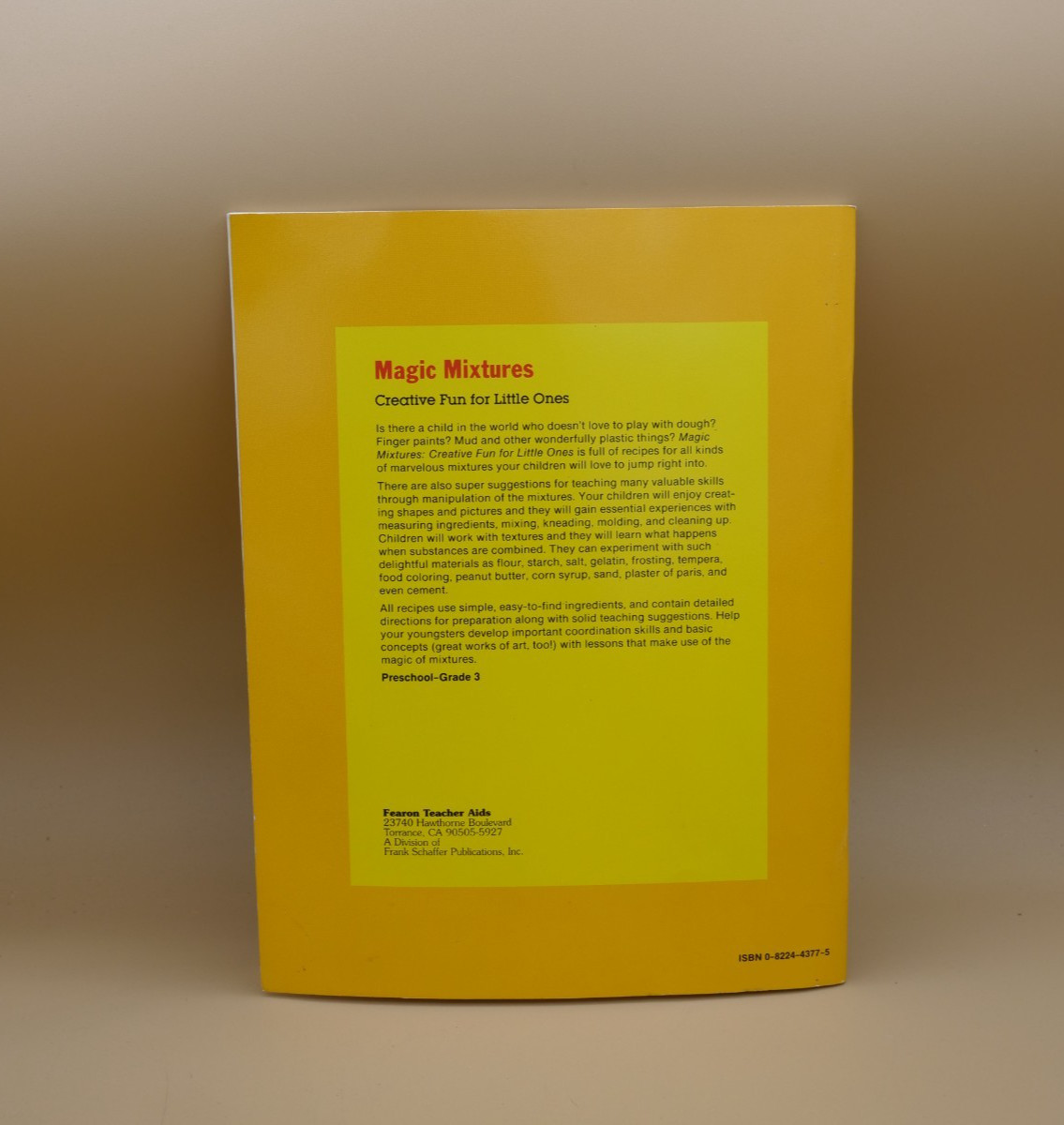Fearon Teachers Aid Magic Mixtures Creative Fun Preschool Grade 3 by Jean Stangl