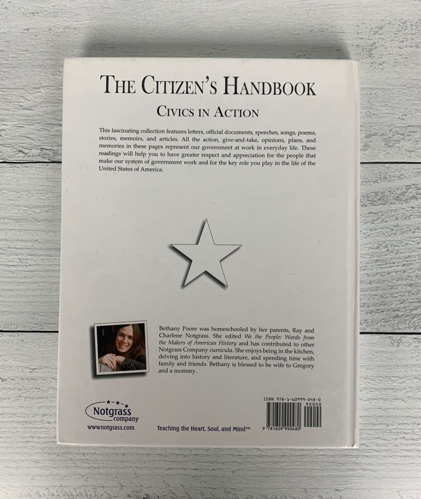 Notgrass The Citizen’s Handbook Civics in Action Hardcover Book Homeschool Text