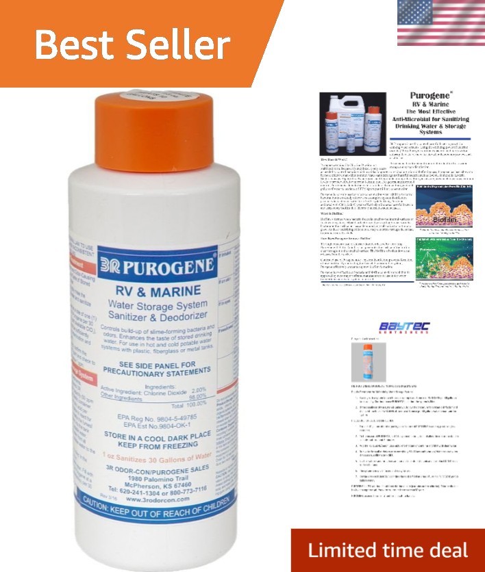 Long-Term Water Storage Treatment: 32oz Purogene Anti-Odor & Chlorine Reducer