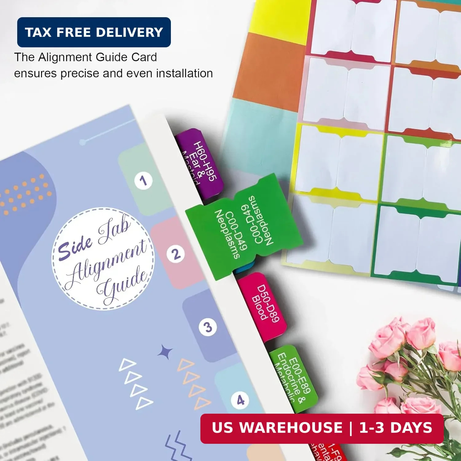 Upgraded Index Tabs for CPT 2026 & ICD-10-CM 2026-AAPC Version, Complete Book Ta