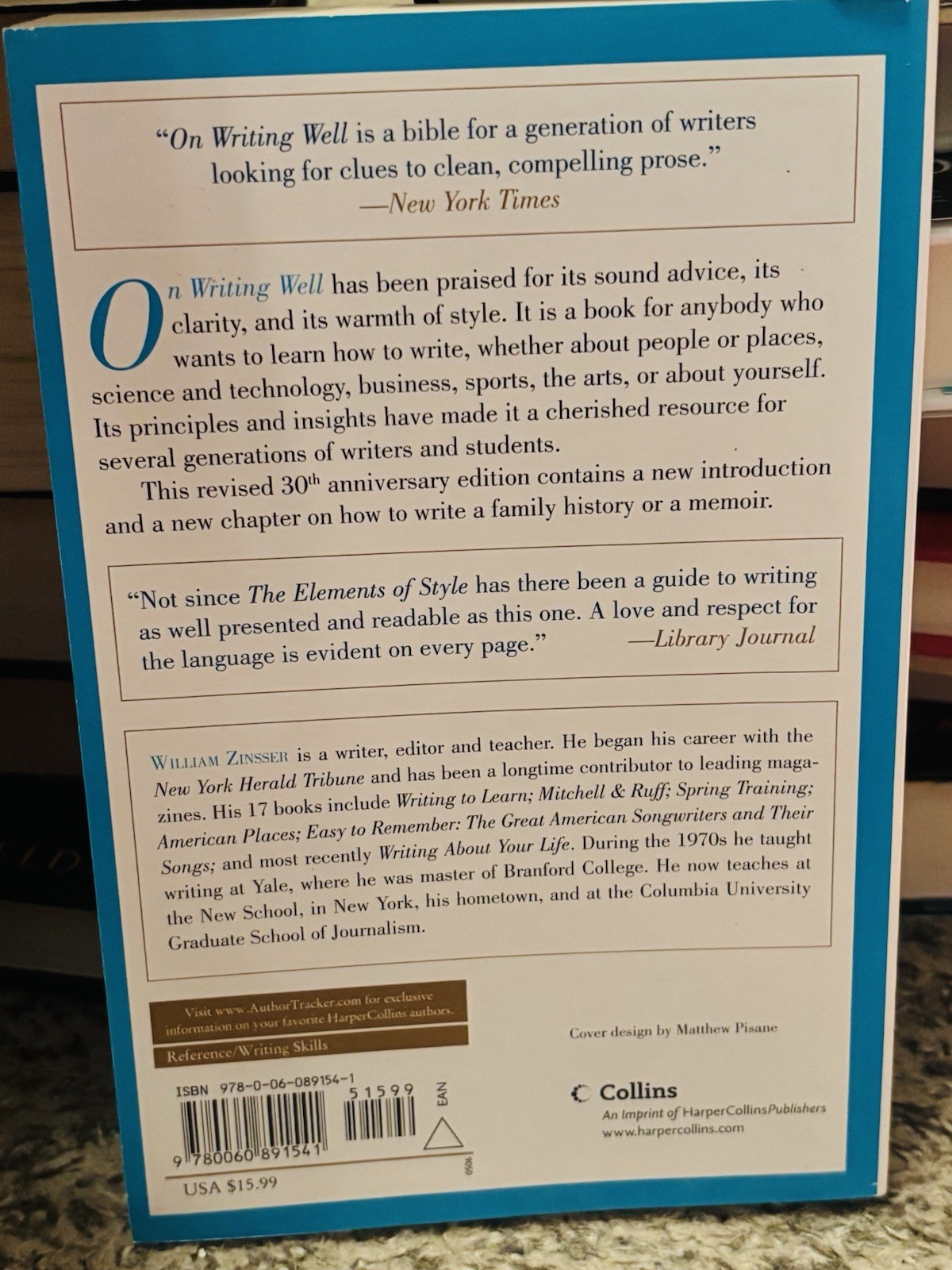 On Writing Well by William Zinsser (2016, Trade Paperback)